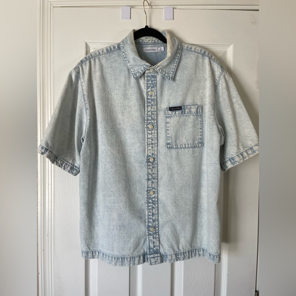 Calvin Klein Blue Casual Button Down Shirt